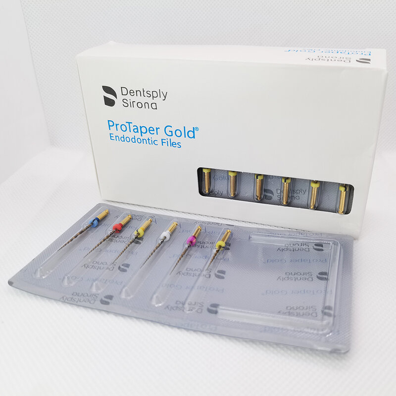 10PKS Dental Pro/Taper Gold Instrument obrotowy Aktywacja ciepła Elastyczne pilniki silnikowe do narzędzia do kanałów korzeniowych Materiał stomatologiczny