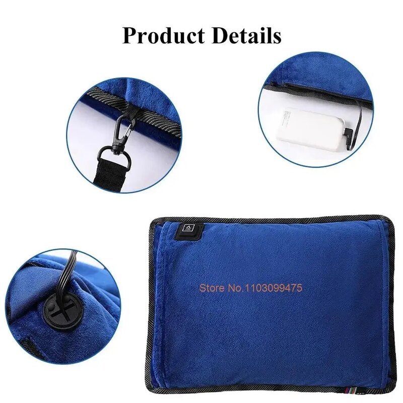 Electric Hand Warmer USB Charging  Electric Heating Pad Men Women Washed Heat Warm Bag Cold-Proof Winter Outdoor Travel Camping