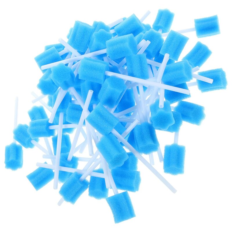 Healifty-esponja desechable de bicarbonato, hisopos bucales de 100 piezas, para limpieza de la cavidad bucal