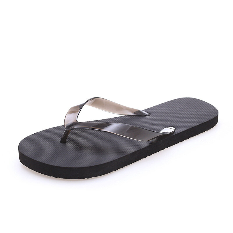 Nowe klapki męskie na co dzień buty na plażę męskie jednolity kolor antypoślizgowe pantofle męskie modne sandały męskie klapki męskie