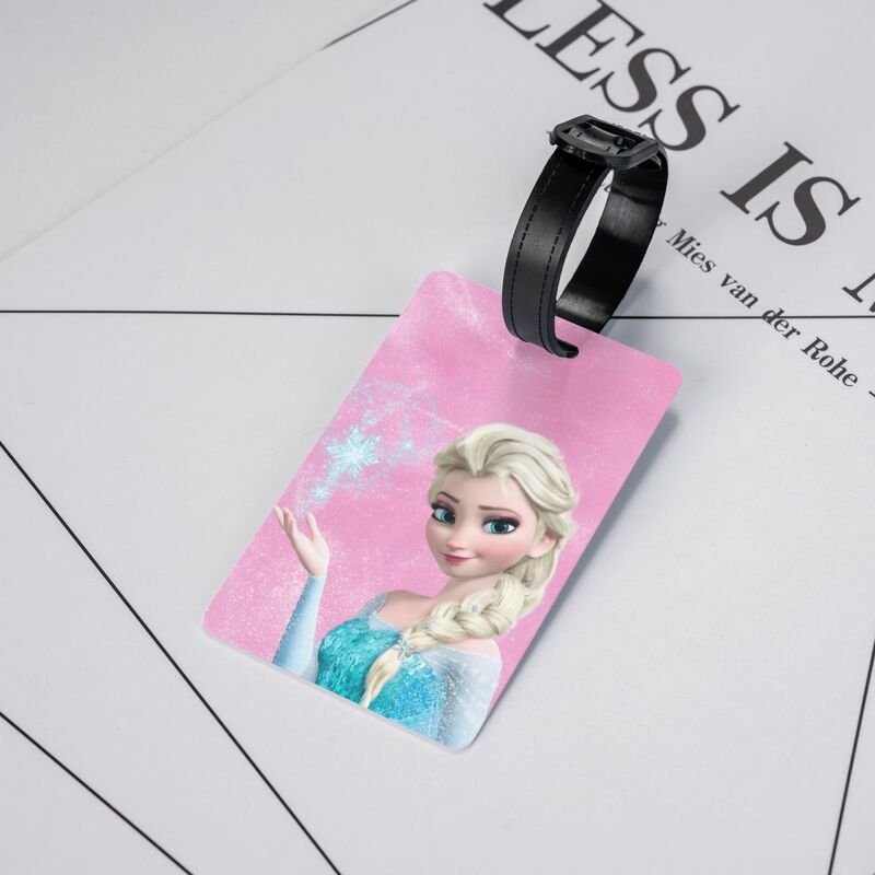Aangepaste Cartoon Frozen Prinses Bagagelabel Privacy Bescherming Bagagelabels Reistas Labels Koffer