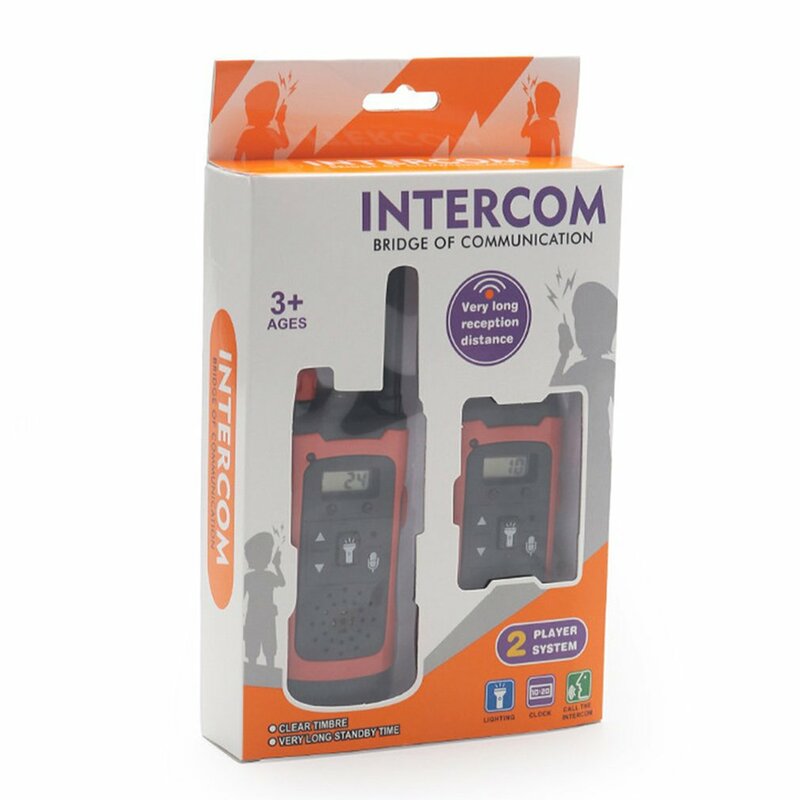 Mini walkie-talkie de juguete para niños, distancia de llamada inalámbrica, habitación de interacción entre padres e hijos, juguetes al aire libre, Dropship, 2 piezas