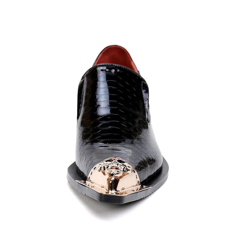 Nowe męskie buty odzieżowe luksusowe srebrne serpentynowe oddychające designerskie męskie płaskie mody dżentelmen spiczasty palec u nogi Zapatillas Hombre