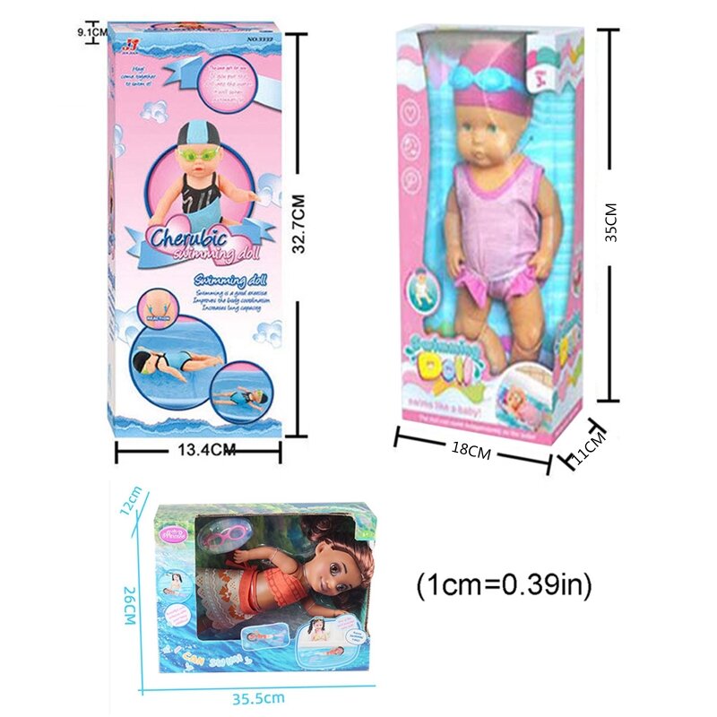 Kolam Renang Menyenangkan Mandi Bayi Balita Hadiah Terbaik Set Mandi Bayi Mainan Boneka Listrik Artikulasi Dapat Digerakkan