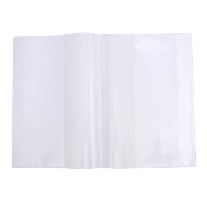Cubierta de libro de ejercicio de plástico impermeable transparente, cubierta de libro de notas, Protector de película, 16K