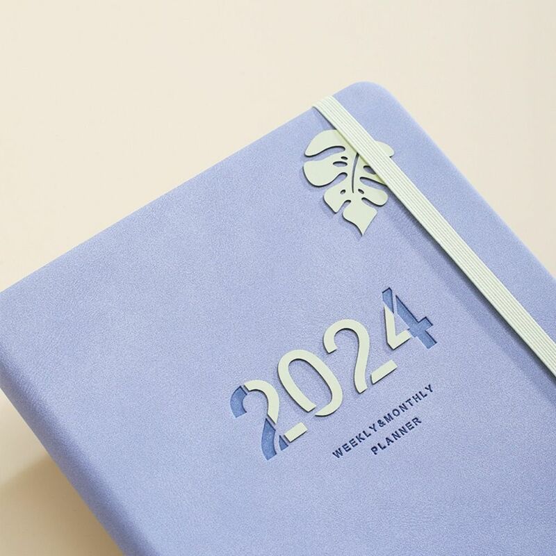 Agenda en inglés 2024 A5, cuaderno para tomar notas, organizador de tiempo, cuaderno de negocios, Bloc de notas, diario, planificador