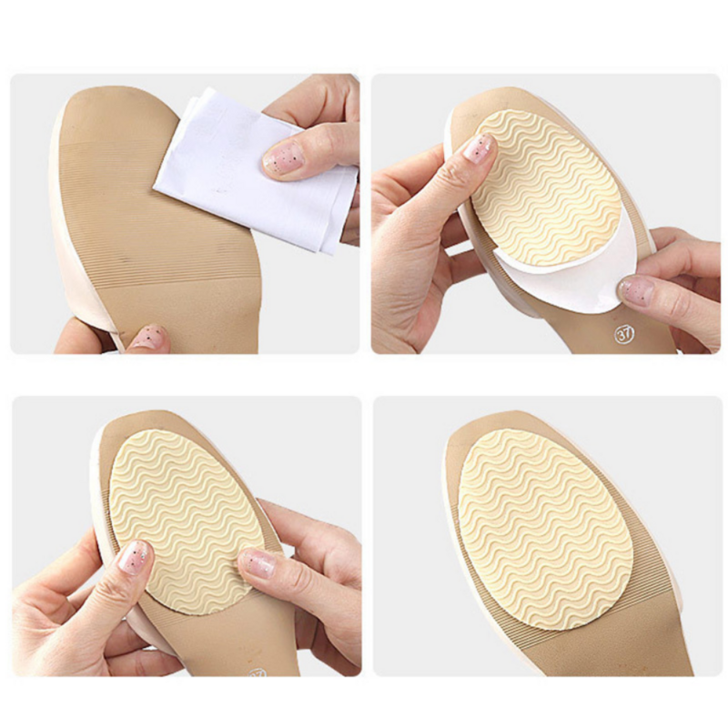 Gumowe podkładki przednie mężczyźni kobiety buty podeszwy Protector antypoślizgowe naprawy podeszwy samoprzylepna naklejka szpilki pielęgnacja dolna łatka