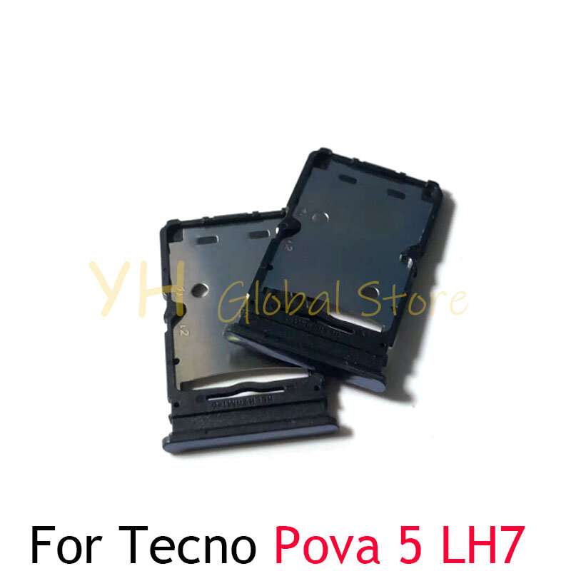 Soporte de bandeja para tarjeta Sim, piezas de reparación para Tecno Pova 5 Pro, LH7n, LH7, LH8n, LH8