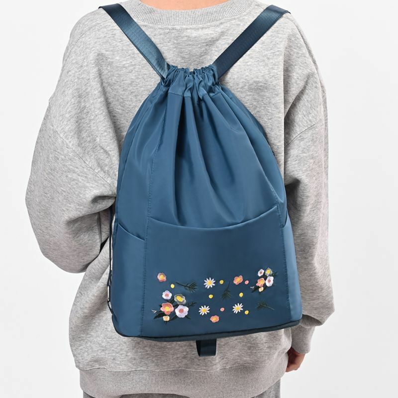 Новинка 2024, модный Водонепроницаемый Многофункциональный портативный складной вместительный рюкзак с вышивкой, сумка для путешествий