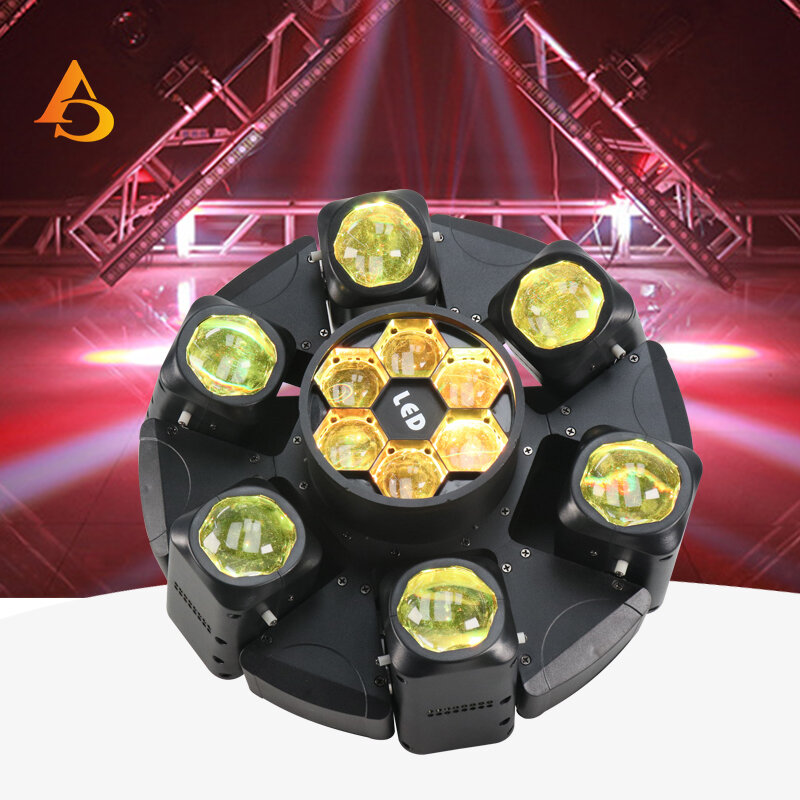 6x40w 6 pszczoła oko reflektor z ruchomą głowicą światło stroboskopowe DMX światło sceniczne wiązka RGBW światła obracający DJ dyskoteka DJ