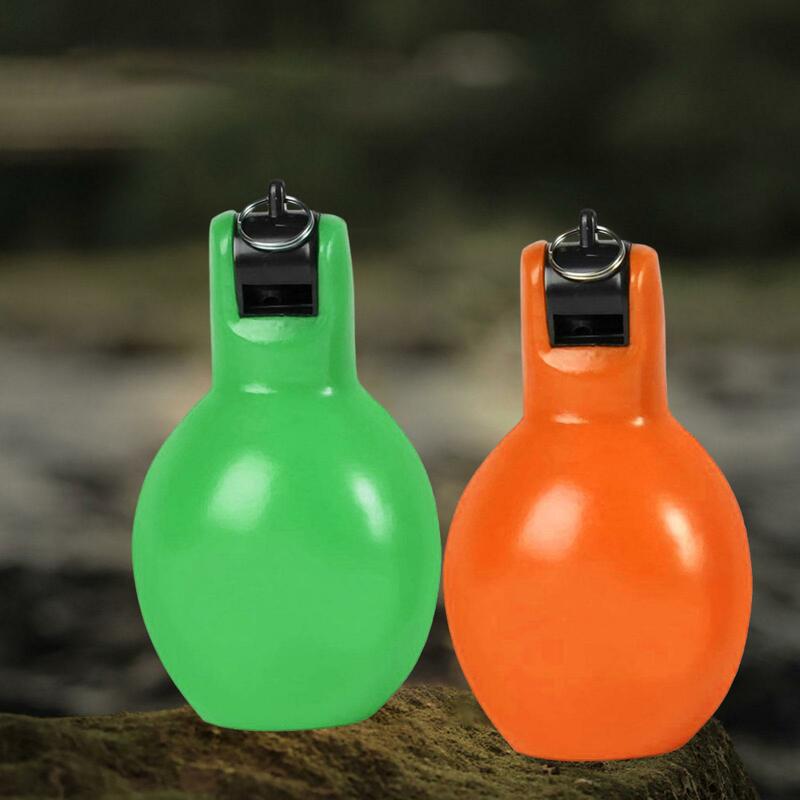 2 Pieces Hand Squeeze Whistles Portable Handheld Loud Sound Coaches Whistle for Trekking Basketball Walking Training Hiking