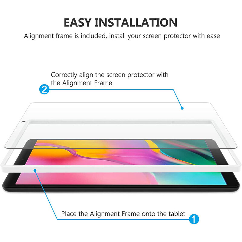 Vetro temperato per Samsung Galaxy Tab A 10.1 2019 pellicola salvaschermo per Tablet per Samsung SM-T510 SM-T515 pellicola di vetro Premium 9H