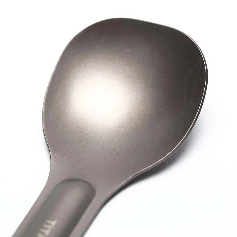 Nuovo cucchiaio in titanio con manico lungo cucchiaio in titanio cucchiaio da campeggio stoviglie da esterno