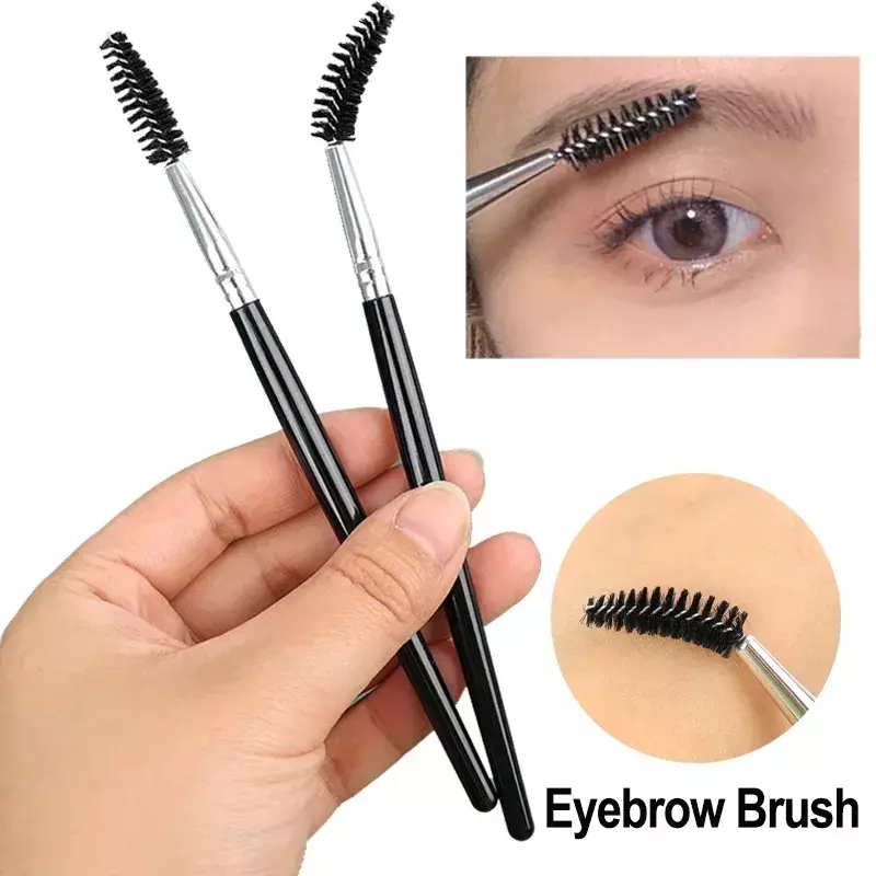 1/3 sztuk miękkie pędzel do brwi szczotka do rzęs profesjonalnego konturowania Eye Brow Eyeliner pędzle do makijażu oczu mieszania szczotki kosmetyczne