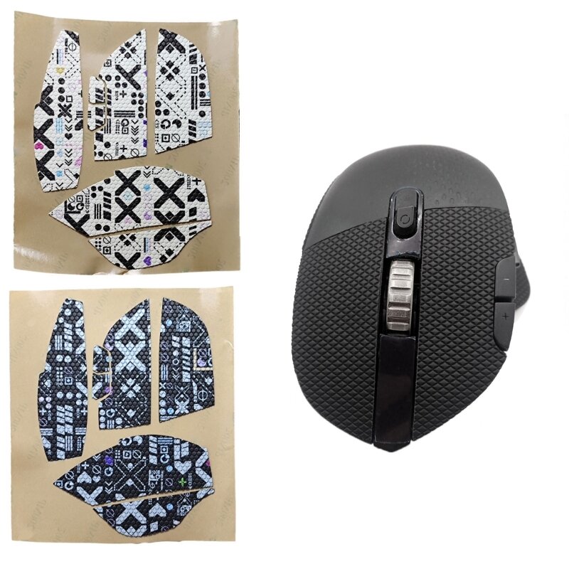 Aksesori Mouse untuk G604, 1 Set stiker Mouse Anti slip silikon pegangan Mouse