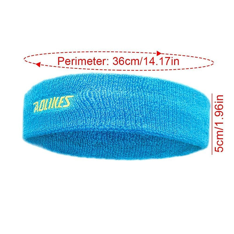 Unisex Cotton respirável Sweat Headband, Sweatband para mulheres, Yoga Hair Bands, Head Sweat Bands, Sports Safety