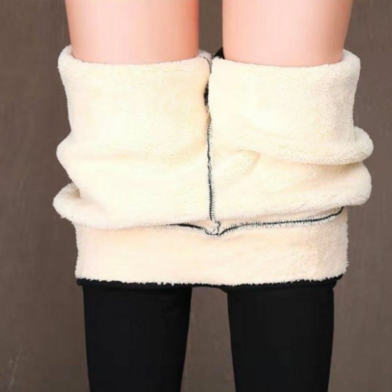 2022ผู้หญิงฤดูหนาวหนา Bottoming กางเกงขนแกะกางเกงกำมะหยี่ถักยืด Warm Plus ขนาดกางเกง