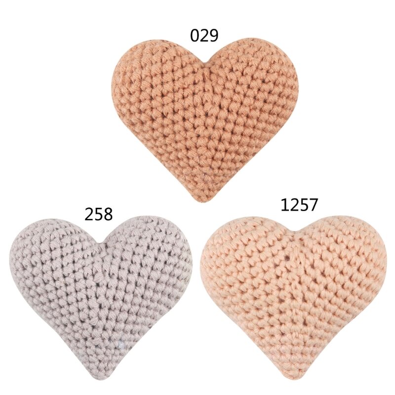 Lightweight Knitting Beads Hearted-shaped Crochet Beads DIY Baby Pacifier Chain Baby Photograph Props Mommy-essentials
