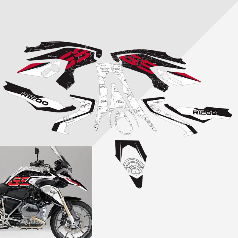 Набор графических наклеек для мотоцикла для BMW R1200GS R1200 GS LC 2014-2018 2015 2016