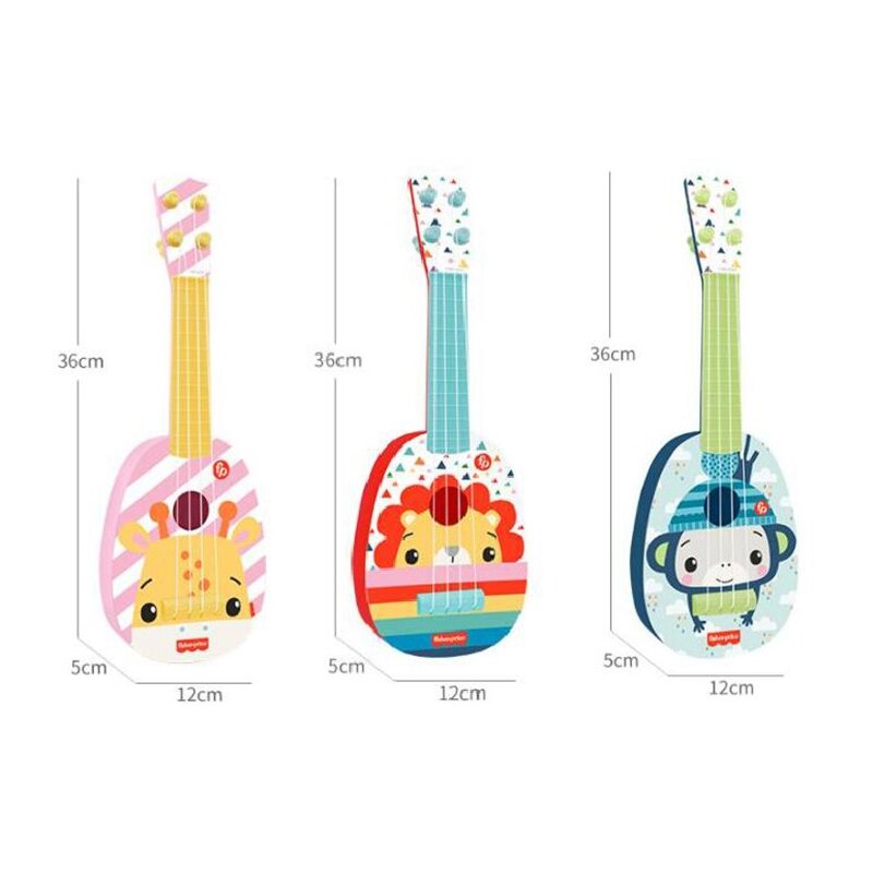 Mini Tamanho Ukulele Brinquedos para Crianças, Guitarra Pequena do Bebê, Tocando Instrumentos Musicais, Presente para Meninos e Meninas
