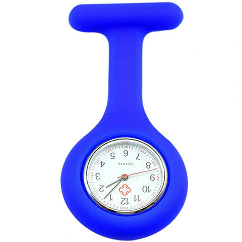 스타일리시 실리콘 간호사 시계, 휴대용 의료 포켓 시계 핀 포켓 시계, 걸이식 시계 브로치 장식, 석영 시계