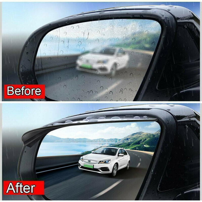 Visera de espejo trasero lateral para tablero de lluvia, protector de cejas transparente negro para coche, accesorios de visera solar de repuesto