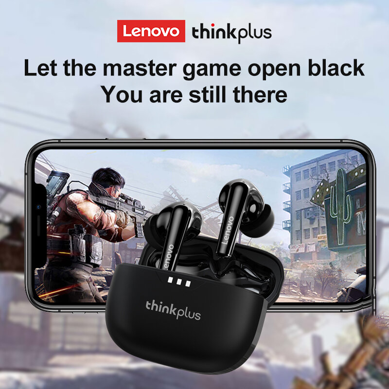 Oryginalne słuchawki Lenovo Lp3 pro TWS bezprzewodowe słuchawki Bluetooth 5.2 HIFI redukcja szumów HD połączenia słuchawki o niskim opóźnieniu