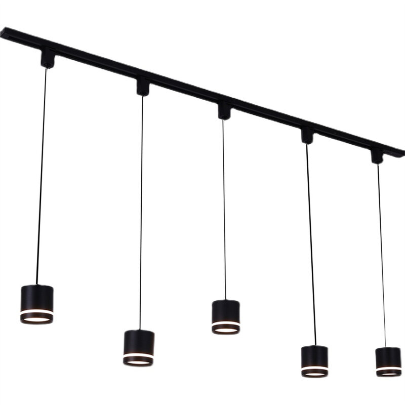 Nordic LED Track Light Spotlight, Lâmpada pendente para sala de estar e cozinha, Decoração para café e sala de jantar, 12W, 1PC