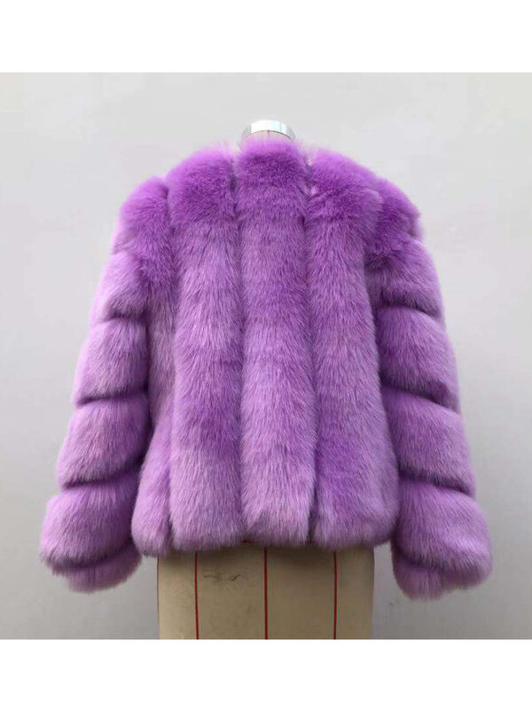 ZADORIN 여성용 모피 인조 모피 코트, 우아한 긴 소매 겨울 코트, 여성용 재킷, 스트리트웨어, 신상