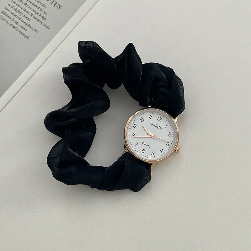 Reloj Digital con cinta para mujer, pulsera de cuarzo analógica, joyería femenina