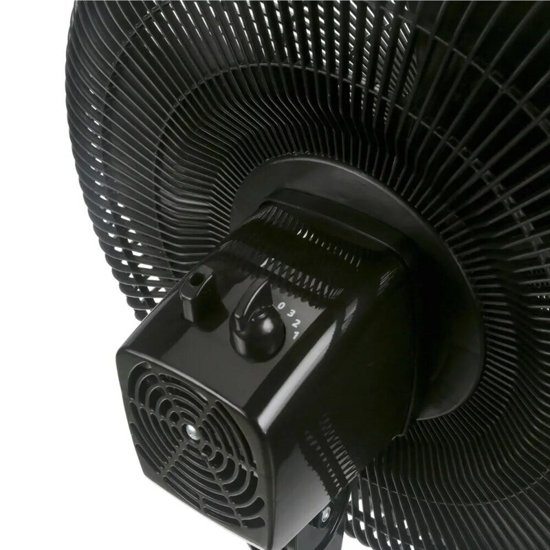 Home Standing Fan Black Adjustable Baseboard Fan
