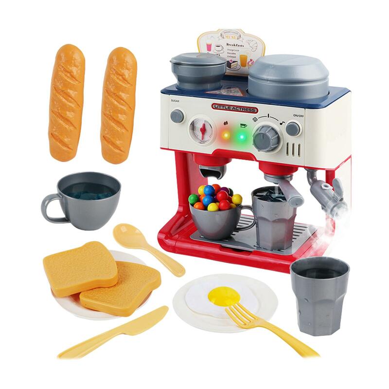 مجموعة ألعاب لصنع القهوة للأطفال ، مجموعة ألعاب ماكينة إسبرسو ، أدوات صغيرة ، مهارات أساسية للتعلم ، هدايا مطبخ مونتيسوري