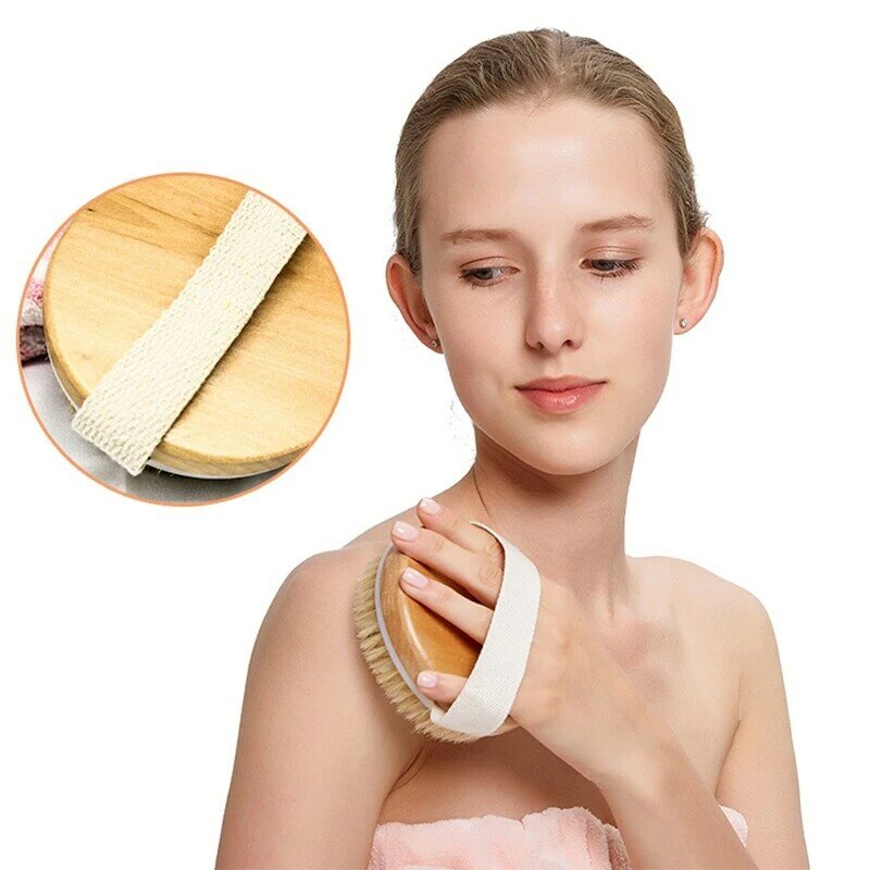 2Pc Body Brush For Wet Or Dry Brushing-Gentle Exfoliating For Softer,Glowing Skin-Get Rid Of Your Cellulite And Dry Skin