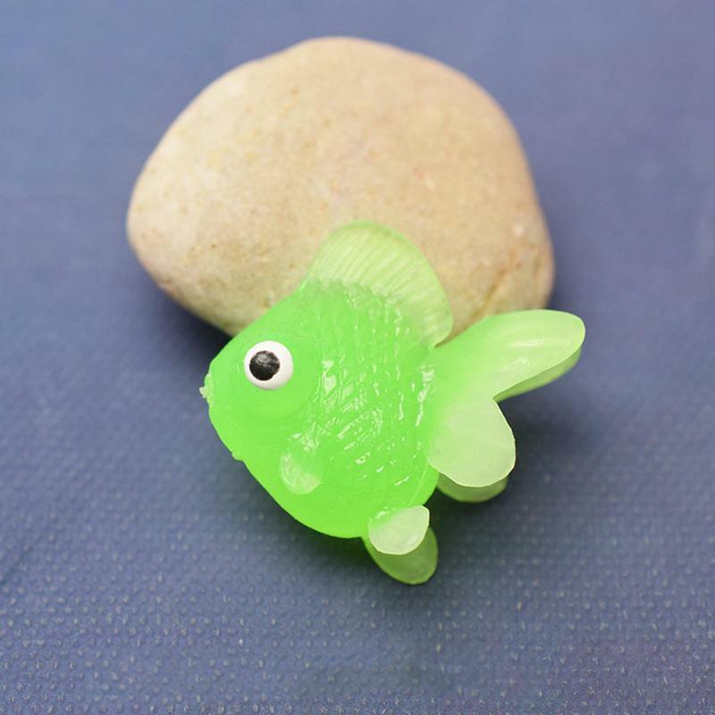 Sztuczne złote figurki miniaturowe rybki 10 szt. Realistyczne i interaktywne miniaturowe Model ryby do szkicowania akwarium