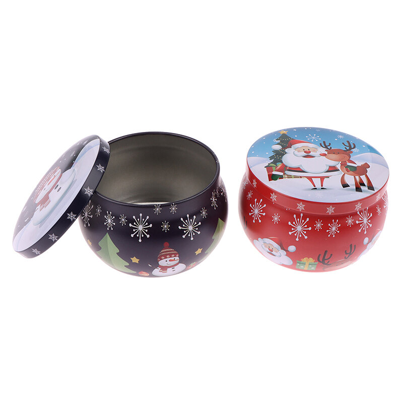 7.7*5cm Sealed Jar Metal Candle Tin Jars Candy Box Rose Tea Pot Jewelry Storage Organizer Tinplate Christmas Packing Case
