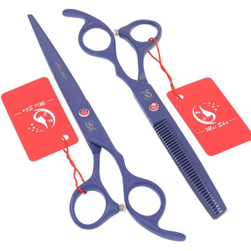 Meisha tesouras de corte de cabelo profissional de 7 polegadas, tesouras japonesas de aço para salão de beleza, barbeiro e cabeleireiro ferramenta a0138a