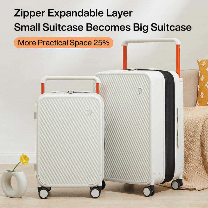 MIXI расширяемые переносные чемоданы, легкая большая вместительность, широкие ручки, чемоданы для путешествий, вращающиеся колеса, замок TSA 20, 24 дюйма