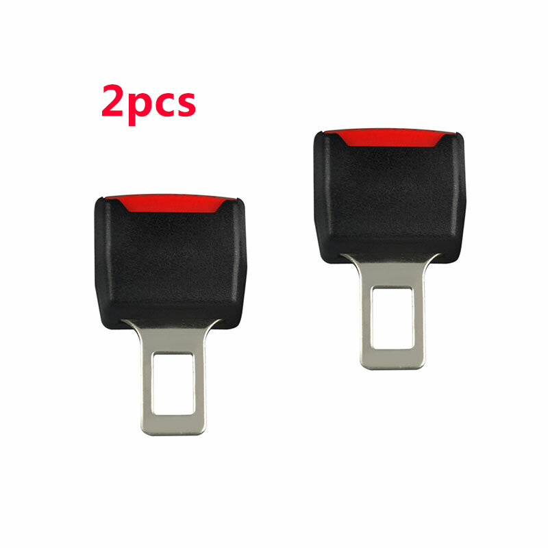 2-pcs Universele Auto Seat Belt Clip Extender Zwart Veiligheid Seat Belt Plug Interieur Padding Decoratie Accessoires