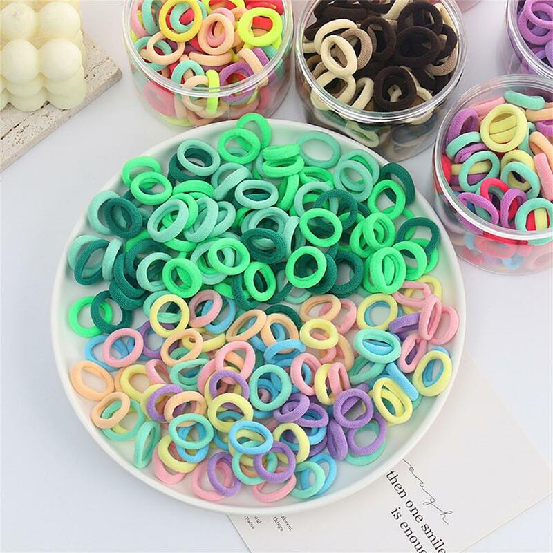 1~10BOXES Elastic Hair Band Comfortable To Wear Hair Accessories Color Rubber Band Good Elasticity Children's Hair Accessories