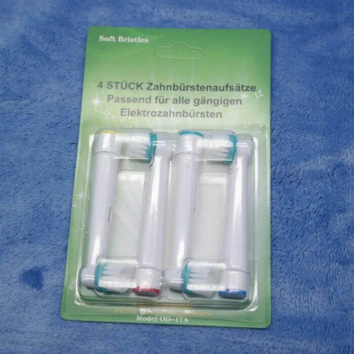 Cabezales de repuesto para cepillo de dientes Ortho, cabezales genéricos para el cuidado de la OD-17A Oral-B, 4 unidades por juego