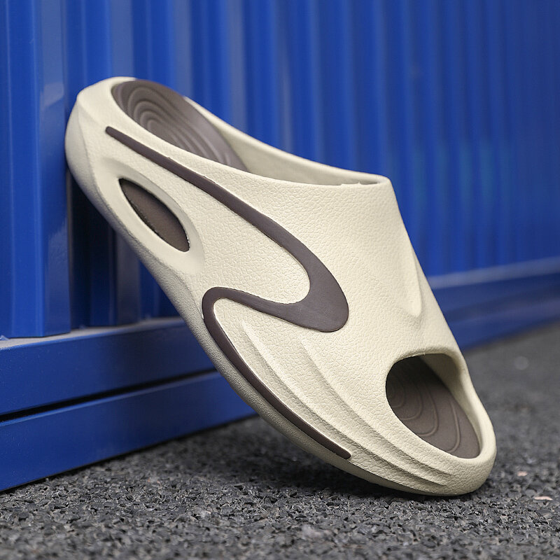 Pantofola da uomo infradito estivo nuova suola spessa scarpe da casa per interni Sneaker traspirante confortevole Casual scarpe da spiaggia da uomo pantofola