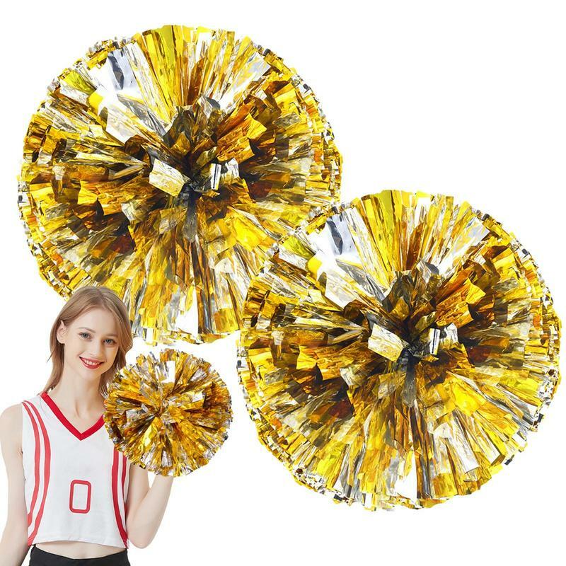 Competition Flower Handle Cheerleader Pom Poms Cheerleading Cheering Ball Decorator Club Sport Supplies