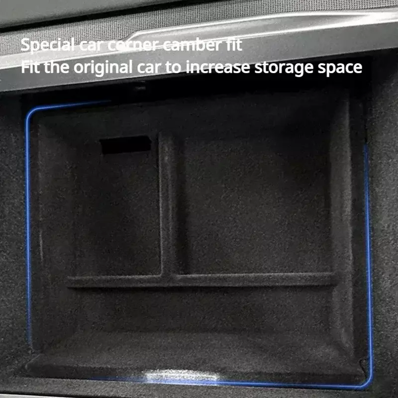 Kontrola centralna schowek na Model Tesli 3 + podłokietnik ze schowkiem schowek ukryty flokujący nowy Model3 akcesoria do wnętrza samochodu 2024