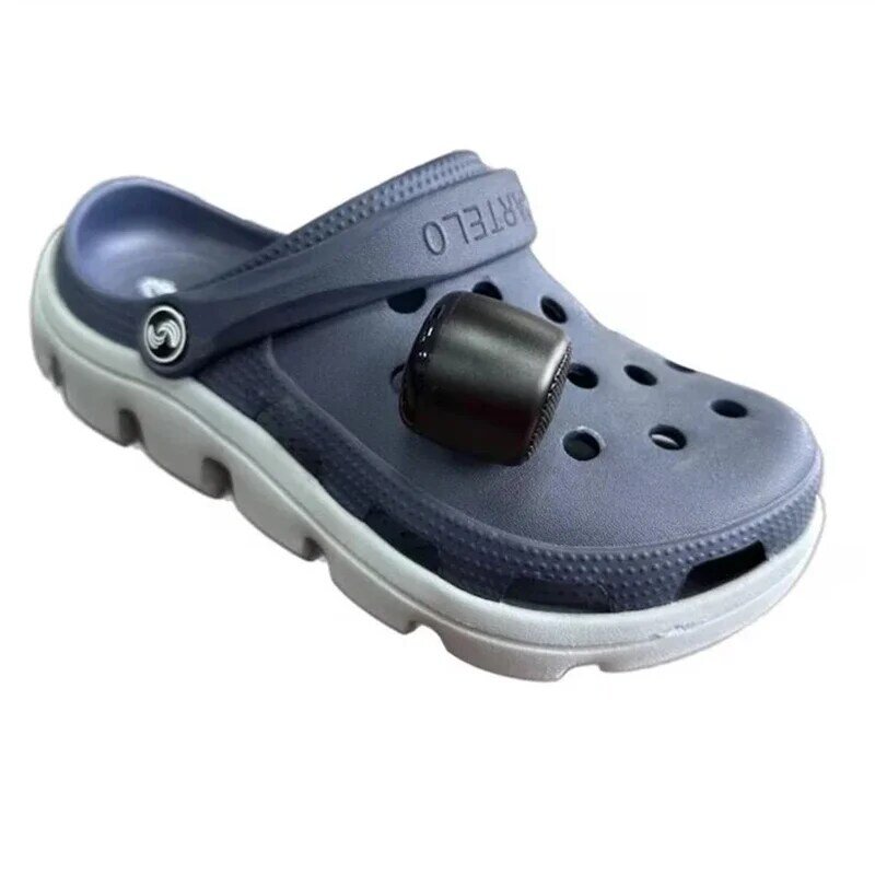 1 buah Speaker BT Mini lucu jimat untuk Crocs terlihat sepatu pesona aksesoris hadiah Natal untuk teman