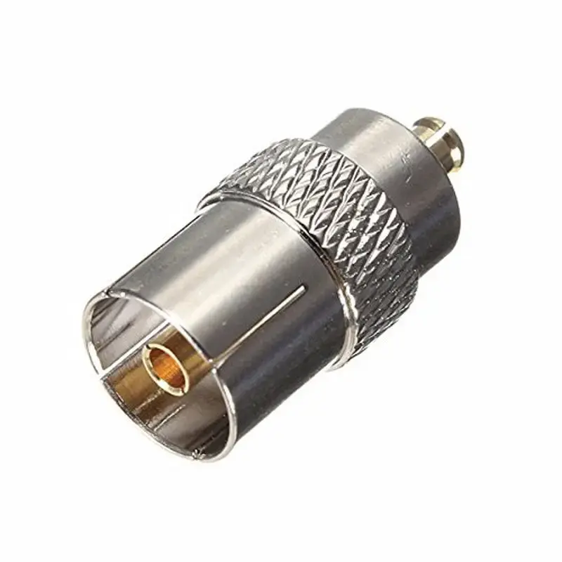 Banggood MCX Male Plug to IEC DVB-T TV PAL Female Jack RF Coaxial Cable Connector Adapter