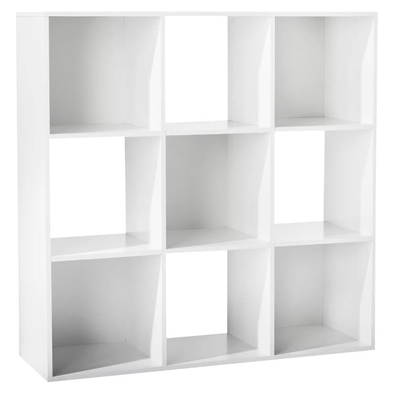 11" 9 Cube Organizer Shelf Bookshelf , Easy Assembly