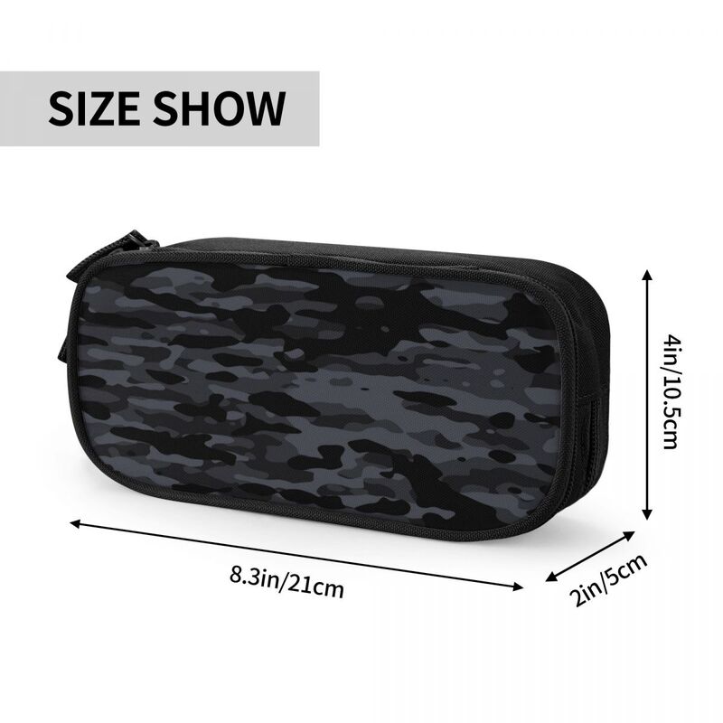 Night Camouflage Camo Pencil Cases Lovely Texture Soldier Pen Holder Bag Student Large Storage School Supplies Gift Pencilcases