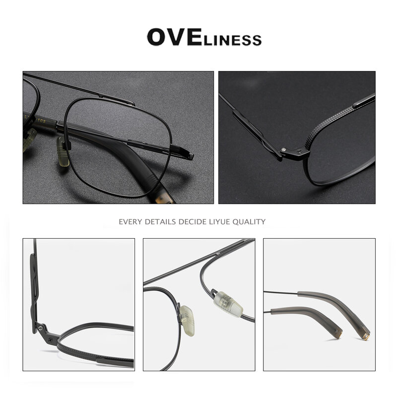 Acetat Titan Brille Rahmen für Männer 2022 neue Retro Vintage quadratische verschreibung pflicht ige Brillen Rahmen optische Brille Brillen