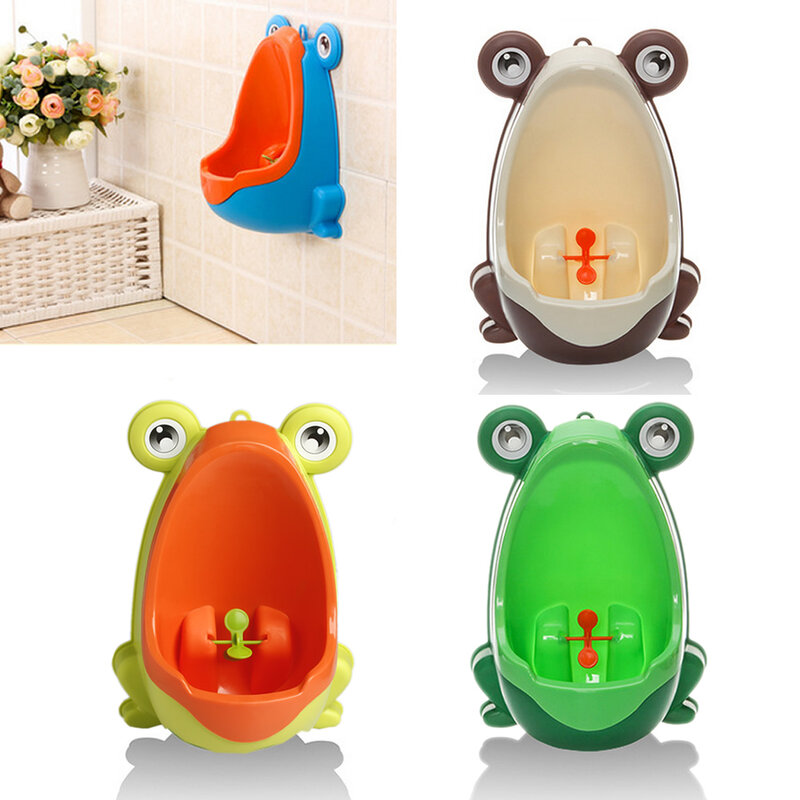 para sapo plástico bebê meninos crianças xixi potty toalete treinamento crianças mictório banho