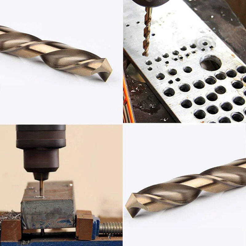 6Pcs Twist Drill Bit Set HSS Drill Bits 3-8mm Wood Metal Iron Serrated Grooving Punching Hole Cutting Power Tool Accessories